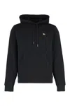 Burberry Cotton Sweatshirt With Logo Embroidery In Black