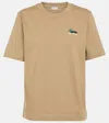 Burberry Logo Cotton Jersey T-shirt In Beige