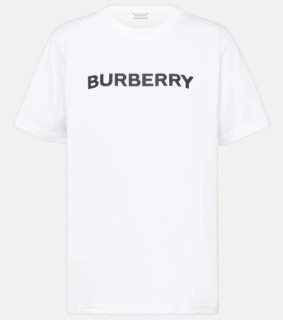 Burberry Logo-print Organic-cotton T-shirt In White