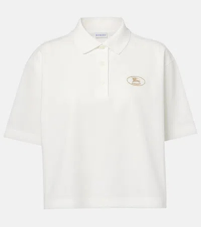BURBERRY LOGO COTTON POLO SHIRT