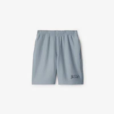 Burberry Cotton-blend Logo Sweatshorts In Gale