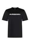 Burberry Black T-shirt With Bold Logo Design