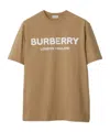 Burberry Logo Cotton T-shirt In Brown