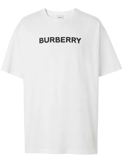 Burberry T-shirt Con Logo In White