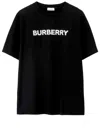 Burberry Black T-shirt With Bold Logo Design