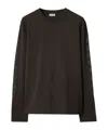Burberry Drop-shoulder Wool Jumper In Black