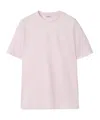 Burberry T-shirt In Pale Pink