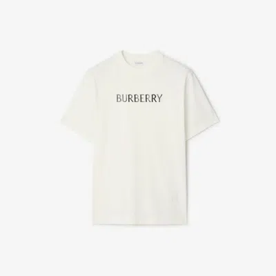 Cotton T Shirt Featuring Front Logo Print In White from Minox Boutique