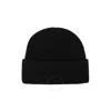 Burberry Logo Crest Embroidery Knitted Cashmere Beanie In Black
