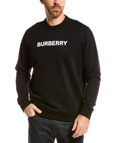 Burberry Black Crewneck Sweatshirt With Logo