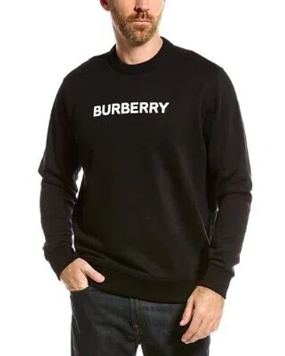 Pre-owned Burberry Logo Crewneck Sweatshirt Men's In Black