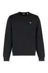 Burberry Cotton Sweatshirt With Logo Embroidery In Black