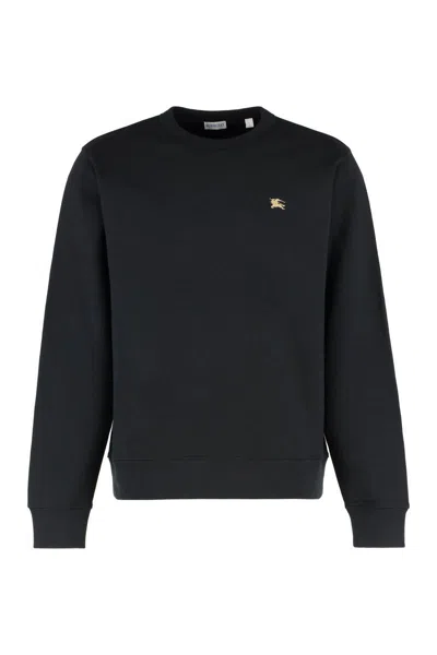 BURBERRY BURBERRY LOGO DETAIL COTTON SWEATSHIRT