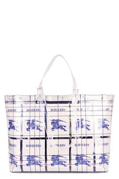 Burberry Logo Detail Tote Bag In Transparent