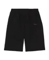 Burberry Equestrian Knight Straight Leg Shorts In Black