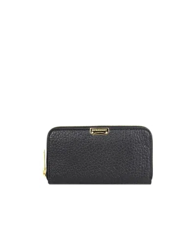 Burberry Logo Details Wallet In Black