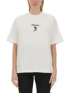Burberry Crew Neck Floral Motif Short Sleeves T-shirt In White