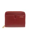 Burberry Logo-embossed Calf Leather Wallet In Red