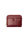 Burberry Snip Zip Wallet In Red