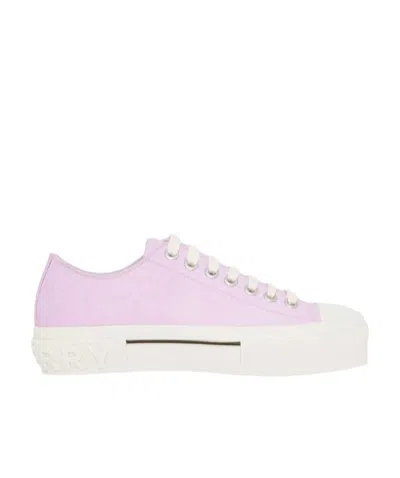 Burberry Logo-embossed Low-top Sneakers In White
