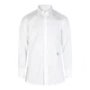 BURBERRY LOGO EMBROIDERED BUTTONED SHIRT