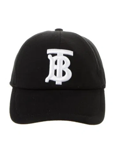 Pre-owned Burberry Logo Embroidered Cap In Black