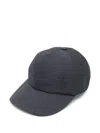Burberry Logo-embroidered Cap In Blue