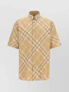 Burberry Logo Embroidery Check Shirt