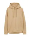 Burberry Logo-embroidered Cotton Hoodie In Brown