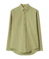 Burberry Ekd Embroidered Button-up Shirt In Nude