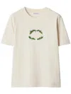 Burberry Women's Mc Sic Natural Flower Logo T-shirt In Neutrals