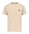 Burberry Man T-shirt Beige Size L Cotton In Nude