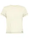 Burberry Logo-embroidered Crop Top In Neutral