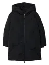 Burberry Kids Down-filled Ekd Puffer Jacket (3-14 Years) In Black