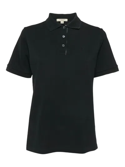 Pre-owned Burberry Logo-embroidered Polo Shirt