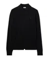 Burberry Logo-embroidered Polo Shirt In Black