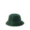 BURBERRY BURBERRY LOGO EMBROIDERED QUILTED BUCKET HAT