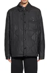 BURBERRY LOGO EMBROIDERED QUILTED JACKET