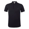 Burberry Eddie Short-sleeved Polo Shirt In Black