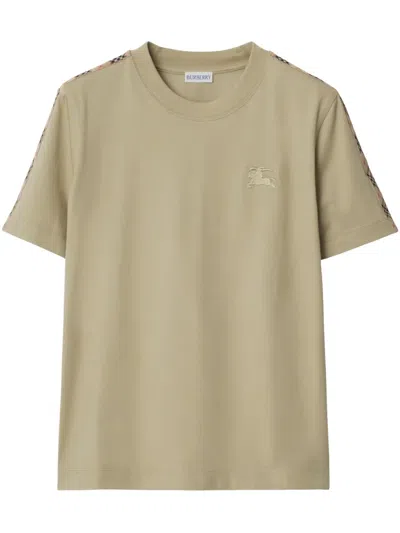 Burberry Cotton Short-sleeved T-shirt In Nude