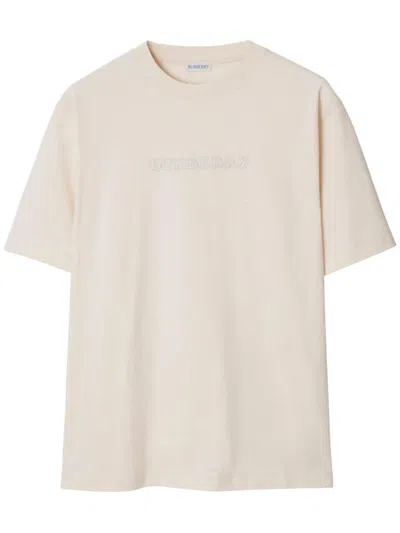 Burberry Paisley Logo T-shirt In Neutral