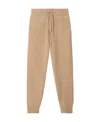 Burberry Monogram Motif Wool Cashmere Blend Jogging Pants In Nude