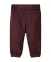 Burberry Logo-embroidered Twill Track Pants In Red