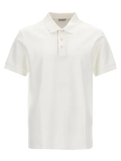 Burberry Classic Piquet Polo Shirt For Men In White
