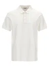 Burberry Men Logo Embroidery Polo Shirt In White