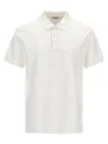 Burberry Men Logo Embroidery Polo Shirt In White