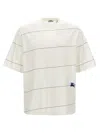 Burberry Striped T-shirt With Ekd Embroidery