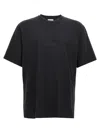 Burberry Tempah Embroidered Logo Cotton T-shirt In Black