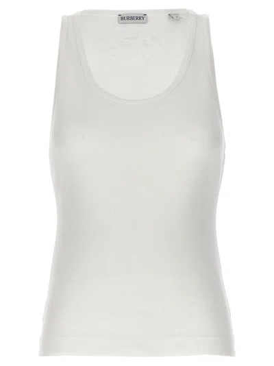 BURBERRY LOGO EMBROIDERY TANK TOP