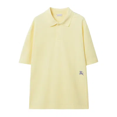 Burberry Cotton Polo Shirt In Sherbet